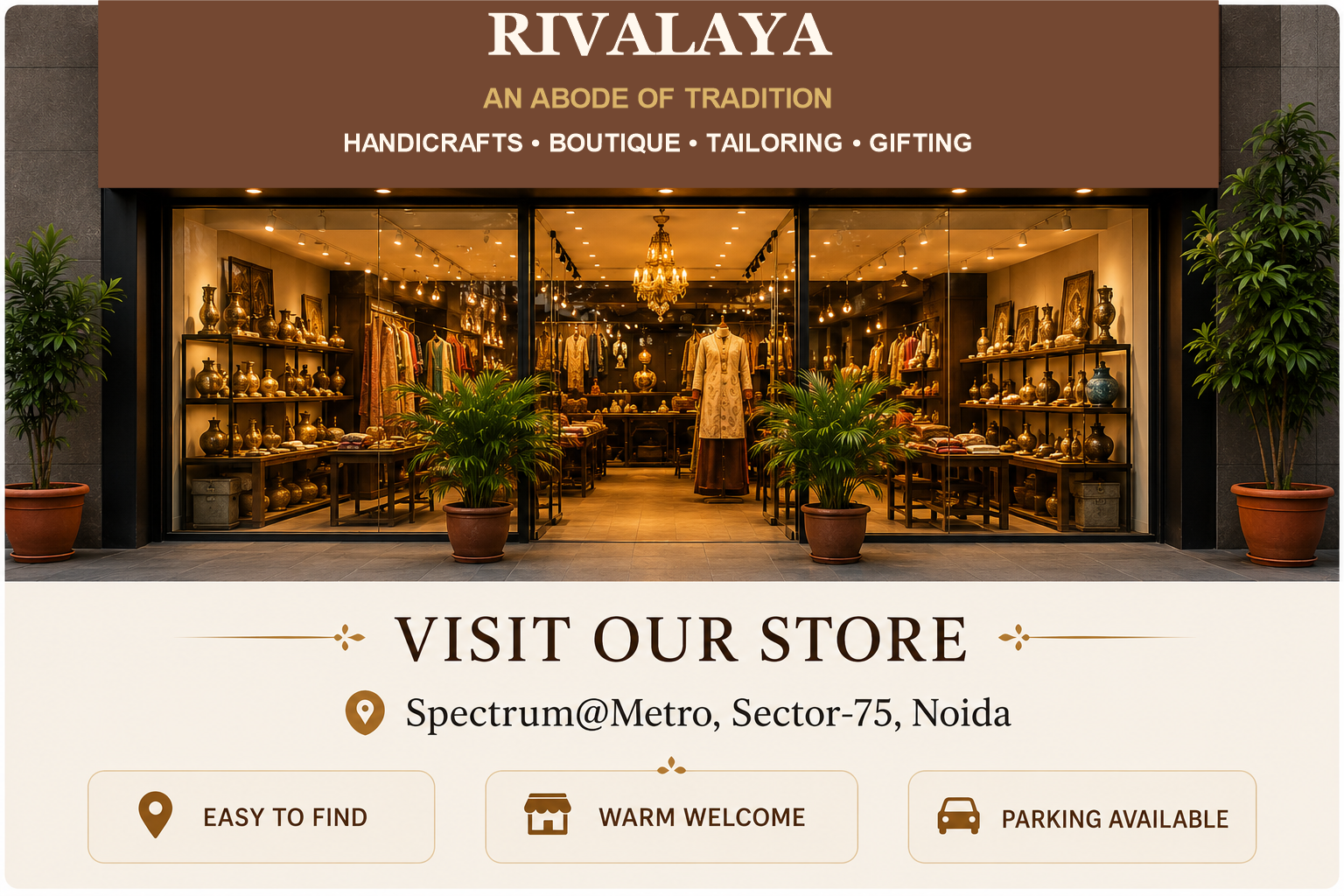Rivalaya shop front at Spectrum@Metro